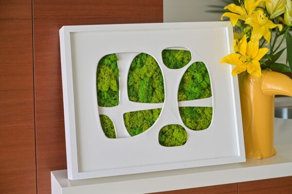 Green Moss Art 3D on Canvas by Zhanna Thomas