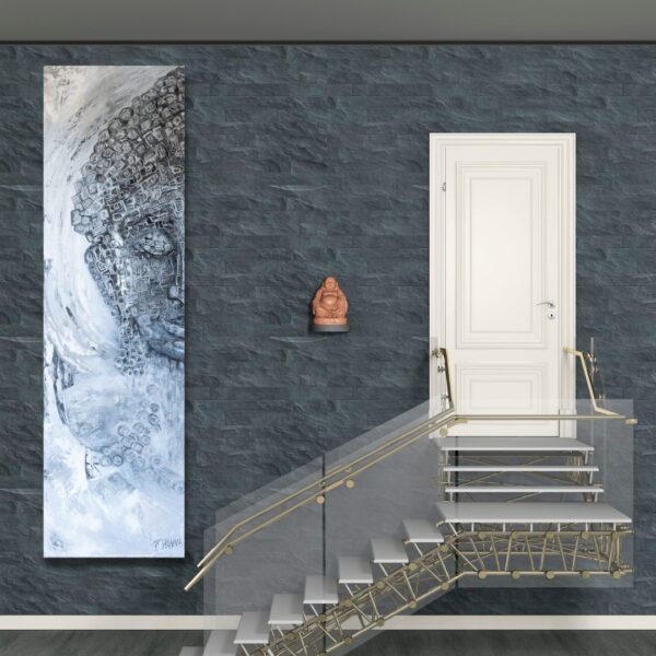 Abstract Art – Buddha - Artist Zhanna Thomas Mock Up Living room design