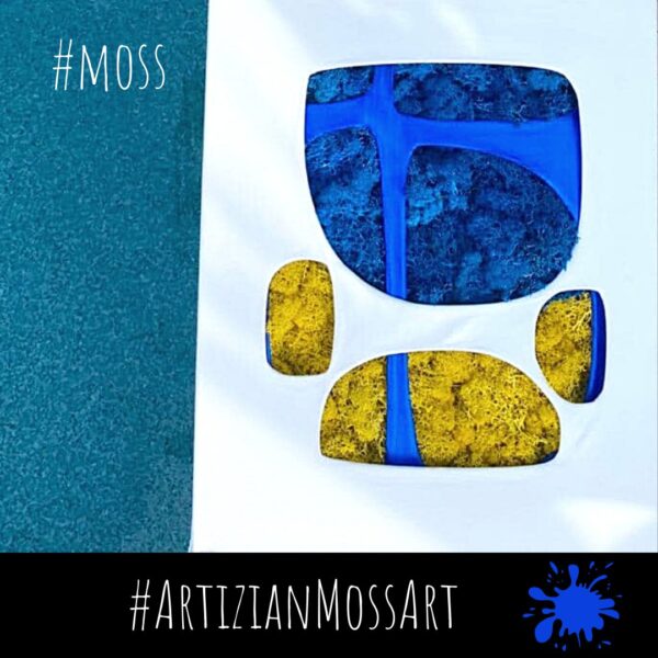 Blue Wall Art - Mossart 3D Painting by Zhanna Thomas | Framed wall art