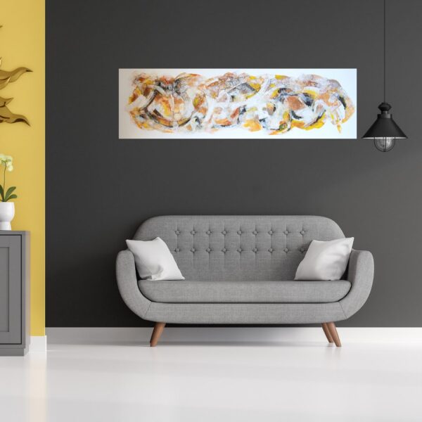 Wall Painting - Honey Moon By Zhanna Thomas | Abstract Art in design