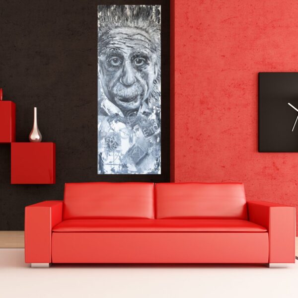 Wood Art – Einstein by Zhanna Thomas | Abstract Art | Wall Decor for living room