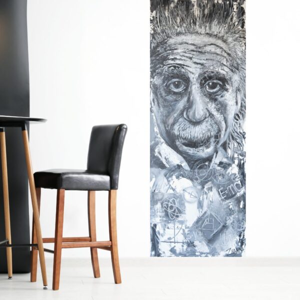 Wood Art – Einstein by Zhanna Thomas | Abstract Art
